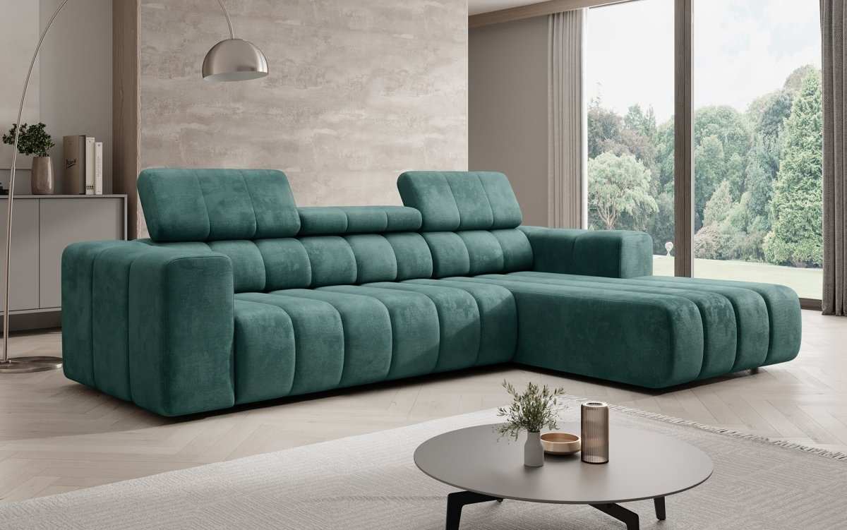 Designer Sofa Aurora Mini mit verstellbaren Kopfstützen - Luxusbetten24