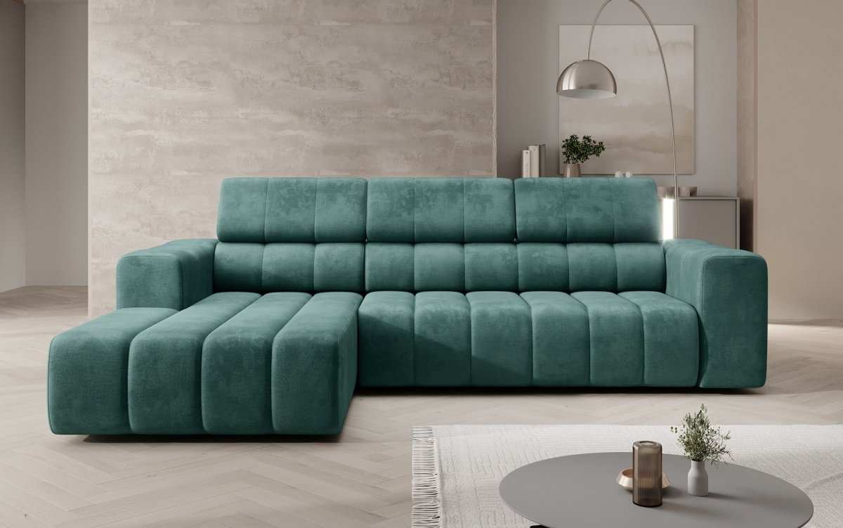 Designer Sofa Aurora Mini mit verstellbaren Kopfstützen - Luxusbetten24