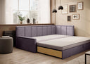 Designer Sofa Fellano mit Schlaffunktion und Stauraum - Luxusbetten24