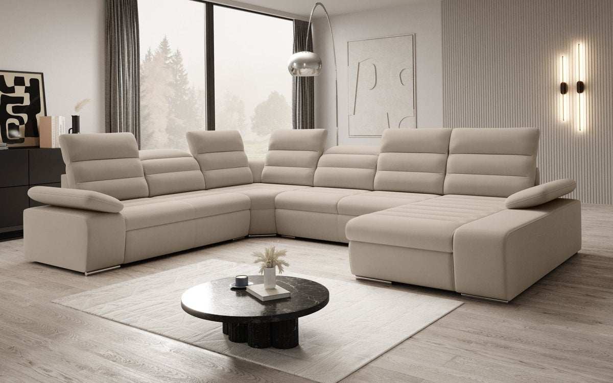 Designer Sofa Kreta mit Schlaf - und Klappfunktion - Luxusbetten24