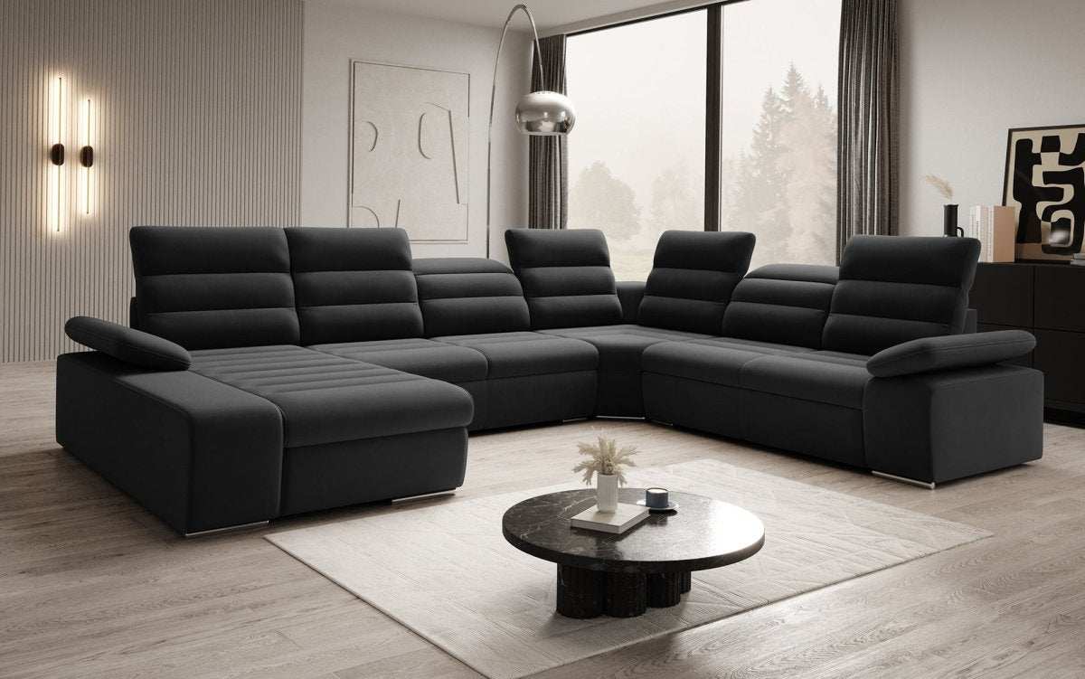 Designer Sofa Kreta mit Schlaf - und Klappfunktion - Luxusbetten24