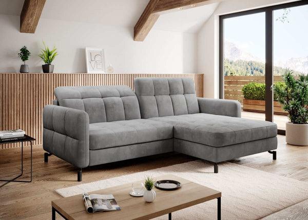 Designer Ecksofa Loria mit Schlaf- und Klappfunktion