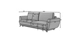 Designer Sofa Megan mit Schlaffunktion und Stauraum - Luxusbetten24