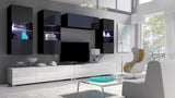Designer Wohnwand Ricardo mit LED - Luxusbetten24