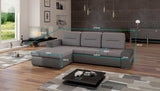 Sofa Olario mit Schlaffunktion und Stauraum - Luxusbetten24