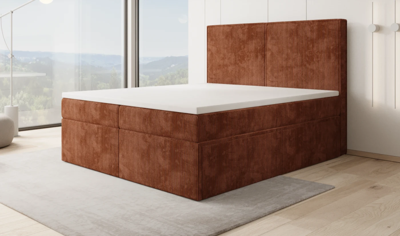 240 cm breet a Cord Terrakotta